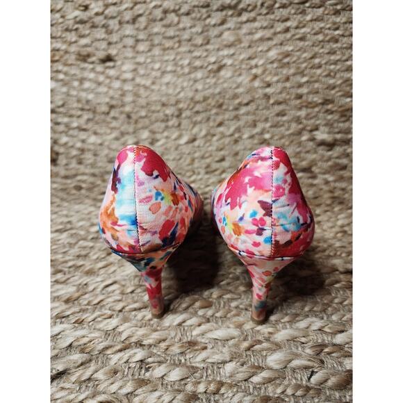 LifeStride Multicolor Floral Heels Pumps Spring Summer Wedding Size 7.5 M - Picture 8 of 11